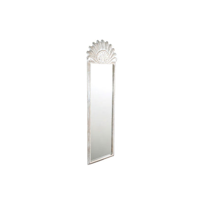 Romimex Wall Mirror Natural White Mango Wood 76 x 180 x 4 cm