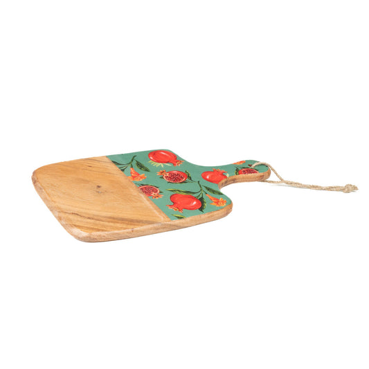 Romimex Cutting Board Red Green Mango Wood Granada 33 x 2 x 18 cm