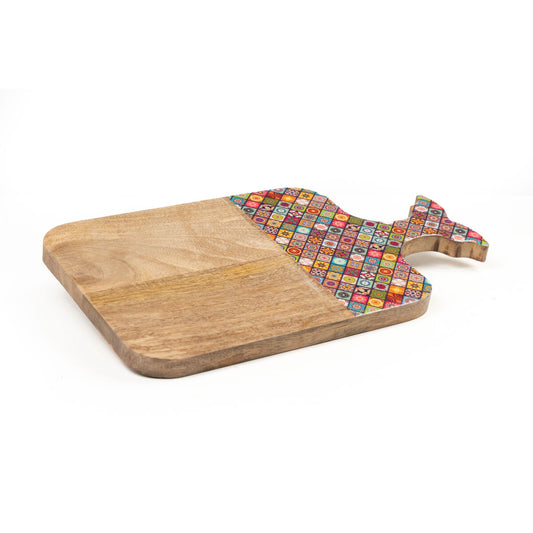 Romimex Red Cutting Board Mango Wood 36 x 2 x 21 cm