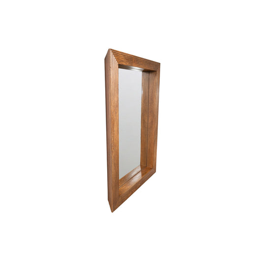 Romimex Brown Mango Wood Wall Mirror 92 x 137 x 12 cm