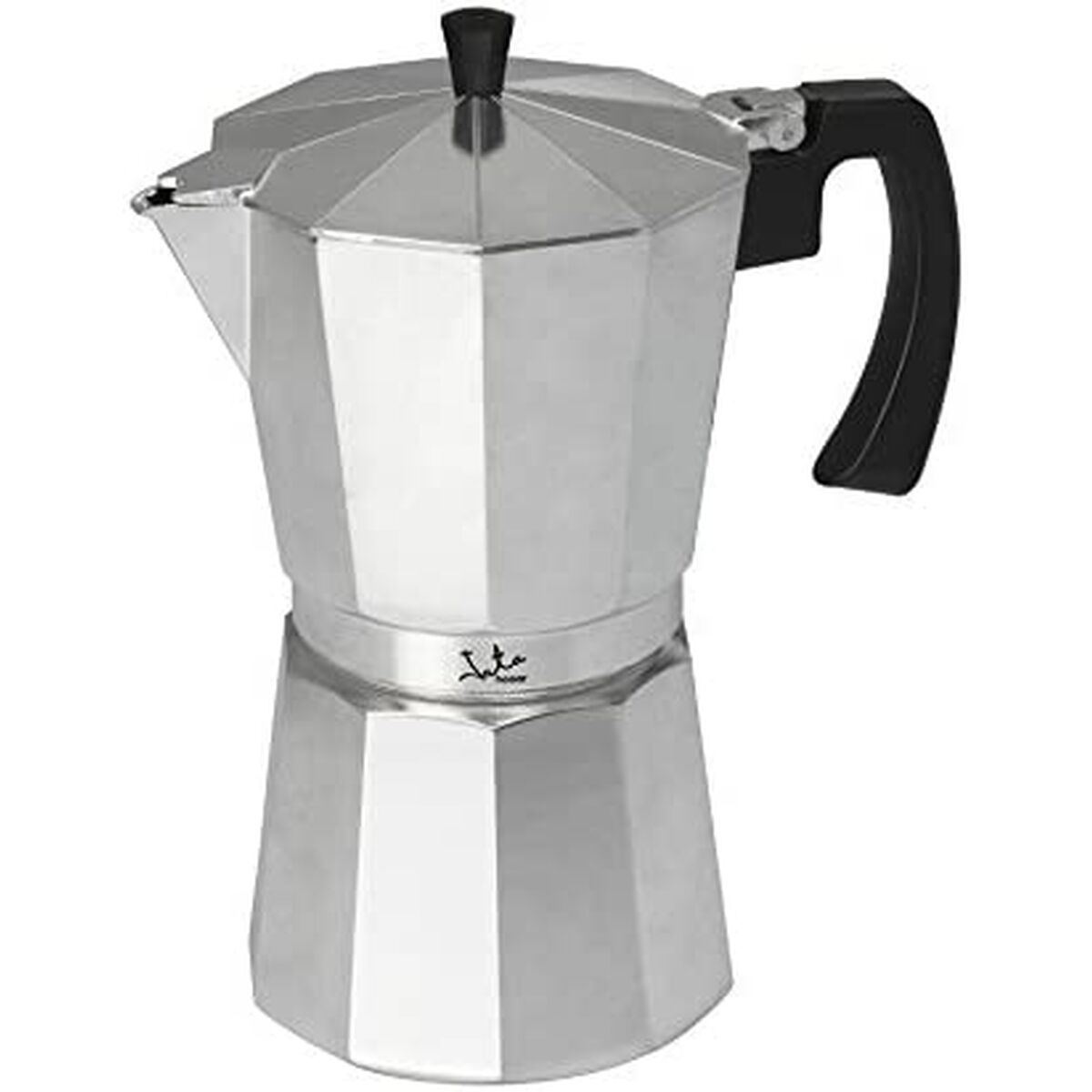 JATA CCA12 Italian Coffee Maker Silver Aluminum 12 Cups (Refurbished A)