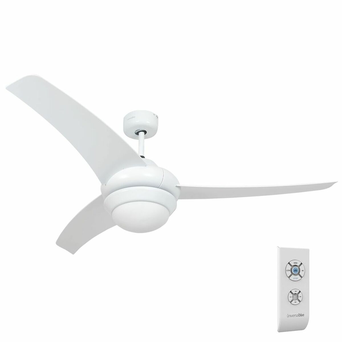 Universal Ceiling Fan Blue UVT1301-20 70W 70 W White (132 cm)