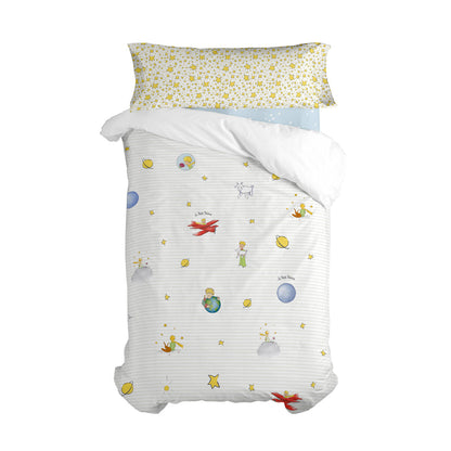 Juego de funda nórdica HappyFriday Le Petit Prince Multicolor Cama de 80/90 2 Piezas