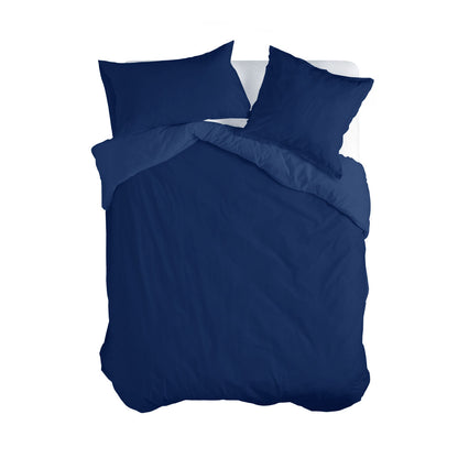 HappyFriday BASIC Duvet Cover Navy blue 180 x 220 cm