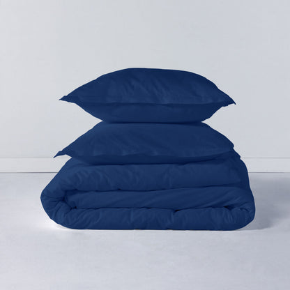 HappyFriday BASIC Duvet Cover Navy blue 155 x 220 cm