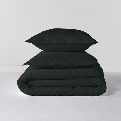 HappyFriday BASIC Duvet Cover Black 155 x 220 cm