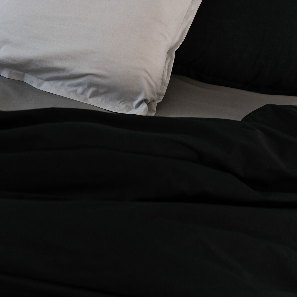 HappyFriday BASIC Duvet Cover Black 240 x 220 cm