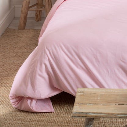 HappyFriday Basic Duvet Cover Light pink 140 x 200 cm