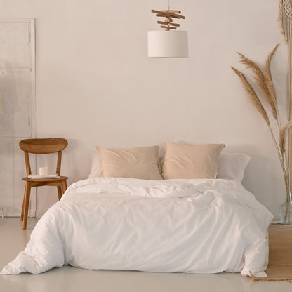 HappyFriday Basic White Duvet Cover 180 x 220 cm