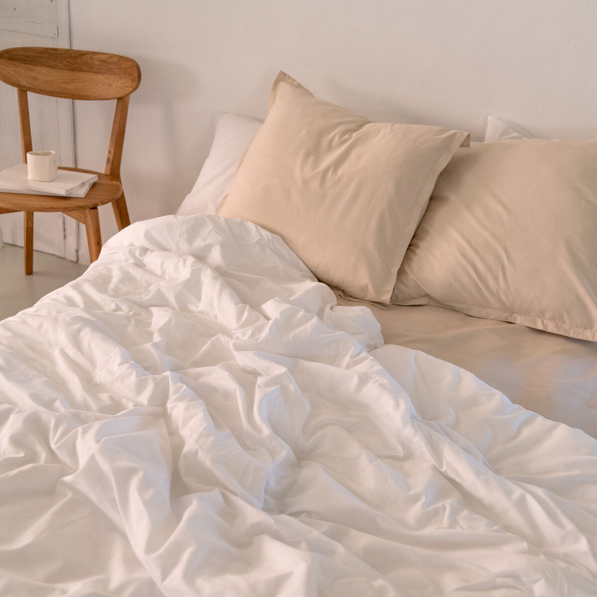 HappyFriday Basic White Duvet Cover 180 x 220 cm