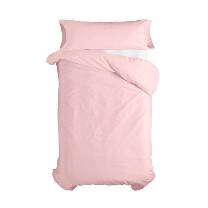 HappyFriday Basic Kids Duvet Cover Set Light Pink 80/90 Bed 2 Pieces