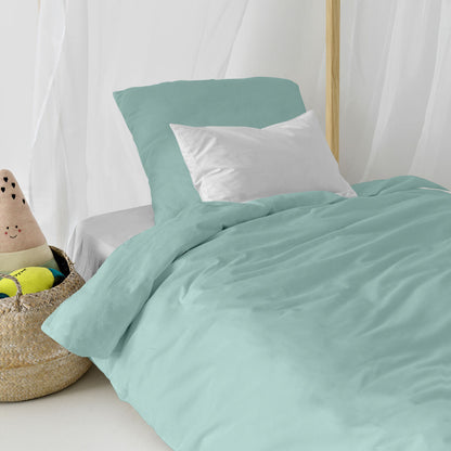 HappyFriday Basic Kids Mint Duvet Cover Set 80cm Bed 2 Pieces