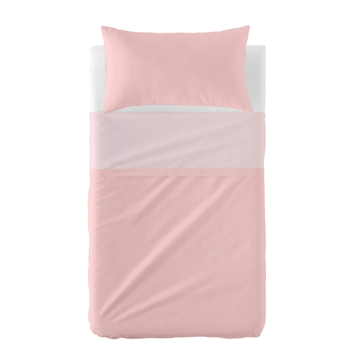 HappyFriday BASIC KIDS Crib Sheet Set Light Pink 2 Pieces