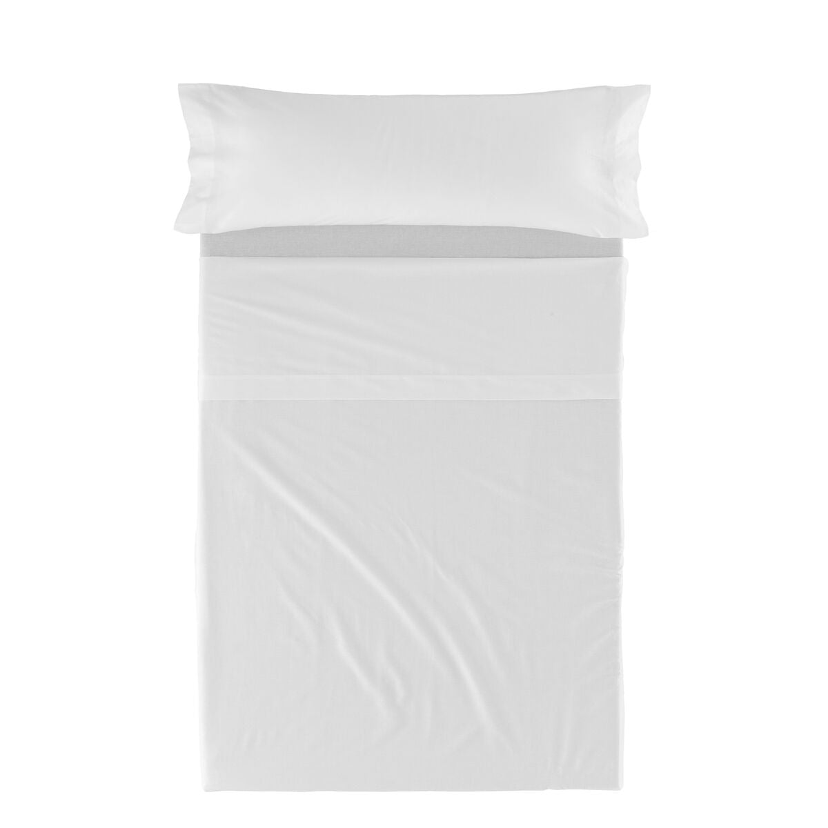 HappyFriday Basic Kids White 2 Piece Sheet Set