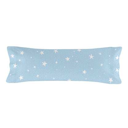 Juego de funda nórdica HappyFriday Basic Kids Azul Cama de 80/90 2 Piezas