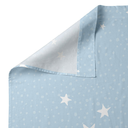 HappyFriday Basic Kids Little star Blue Baby Crib Sheet Set 2 Pieces