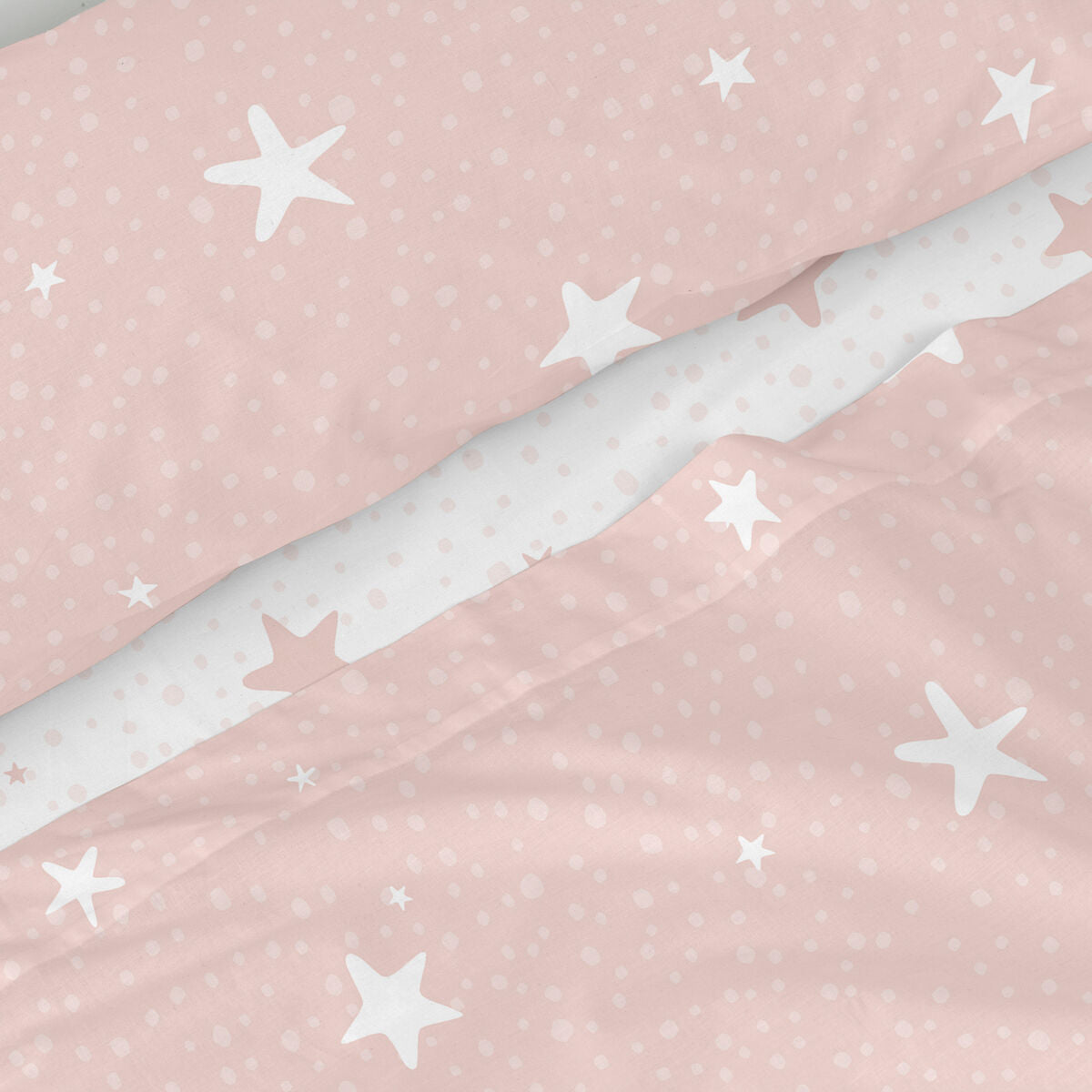 HappyFriday Basic Kids Little star Pink 2 Piece Sheet Set