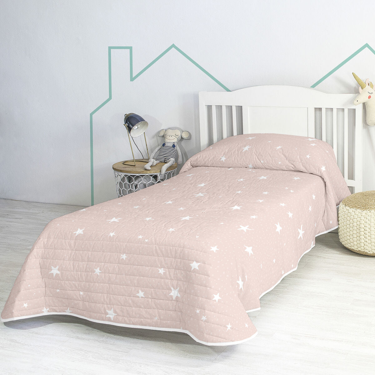 HappyFriday BASIC KIDS Pink Quilt 200 x 260 cm