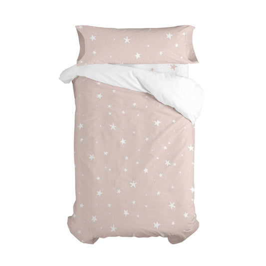 HappyFriday Basic Kids Pink Duvet Cover Set 105cm Bed 2 Pieces