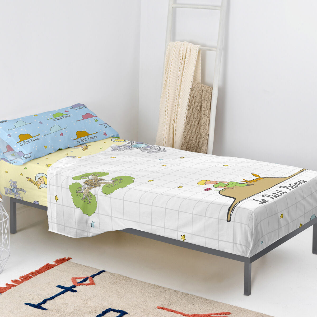 HappyFriday Le Petit Prince Imagination Multicolor Bed Sheet Set 105 2 Pieces