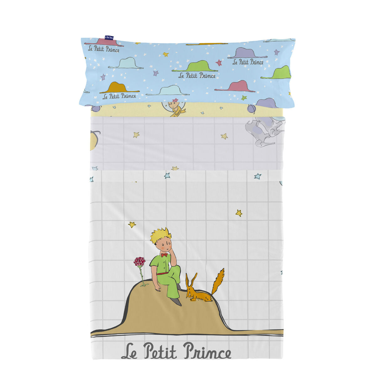 HappyFriday Le Petit Prince Imagination Multicolor Bed Sheet Set 105 2 Pieces