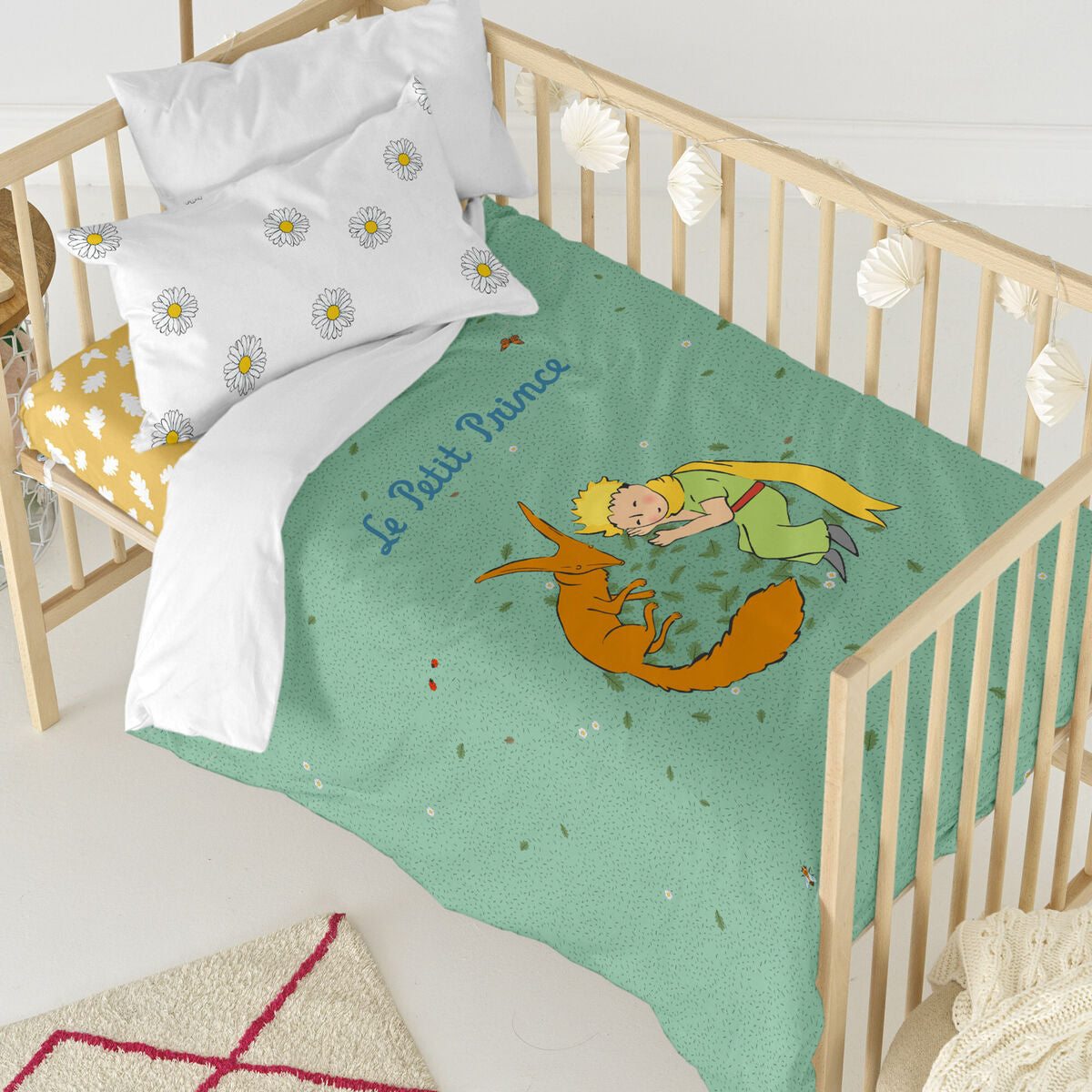 HappyFriday Le Petit Prince Le Printemps Multicolor 2 Piece Duvet Cover Set