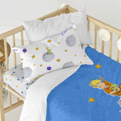 HappyFriday Le Petit Prince Accolade Multicolor Baby Crib Duvet Cover Set 2 Pieces