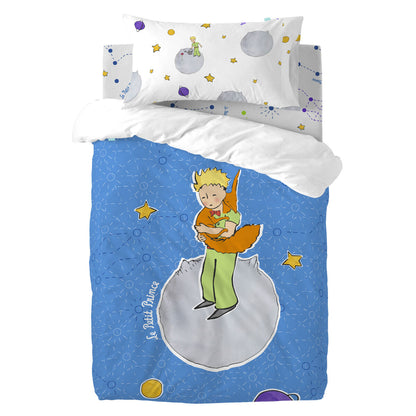 HappyFriday Le Petit Prince Accolade Multicolor Baby Crib Duvet Cover Set 2 Pieces