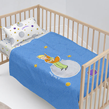 HappyFriday Le Petit Prince Accolade Multicolor Baby Crib Sheet Set 2 Pieces