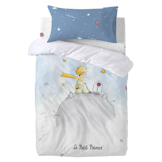 HappyFriday Le Petit Prince Univers Multicolor Baby Crib Duvet Cover Set 2 Pieces