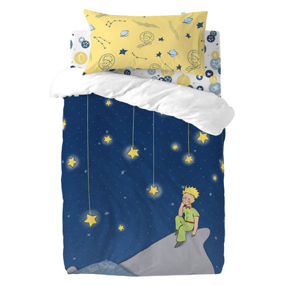 HappyFriday Le Petit Prince La Nuit Multicolor Baby Crib Duvet Cover Set 2 Pieces