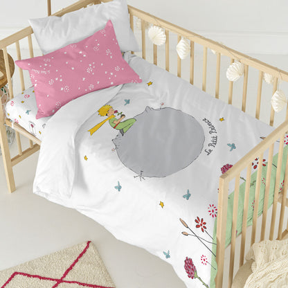 HappyFriday Le Petit Prince Campagne Multicolor Baby Crib Duvet Cover Set 2 Pieces