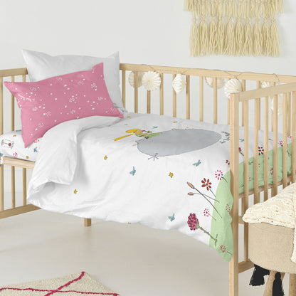 HappyFriday Le Petit Prince Campagne Multicolor Baby Crib Duvet Cover Set 2 Pieces