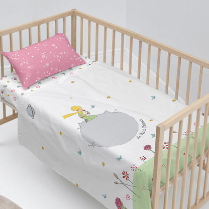 HappyFriday Le Petit Prince Campagne Multicolor Baby Crib Sheet Set 2 Pieces