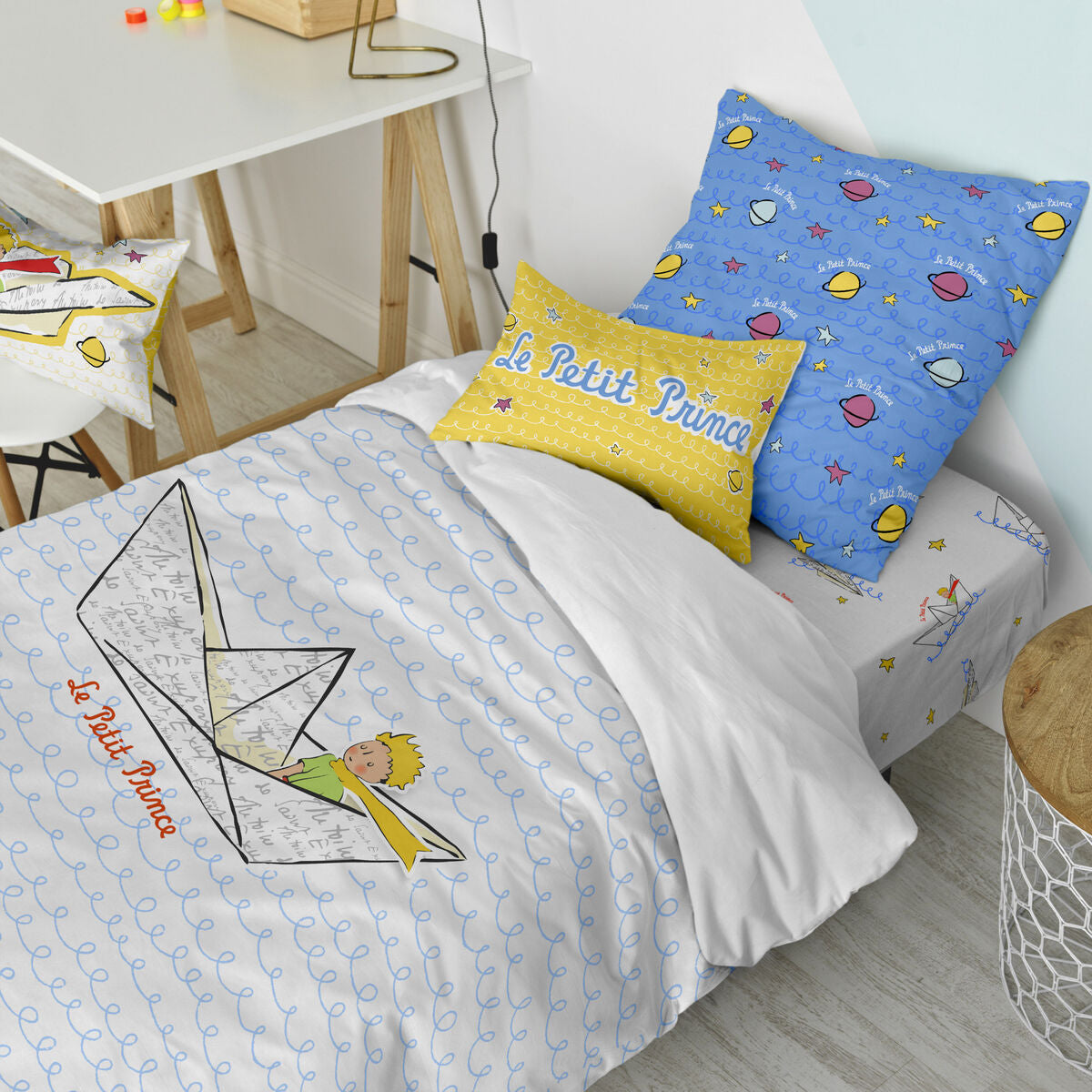 HappyFriday Le Petit Prince Navire Duvet Cover Set Multicolour Bed 80 2 Pieces