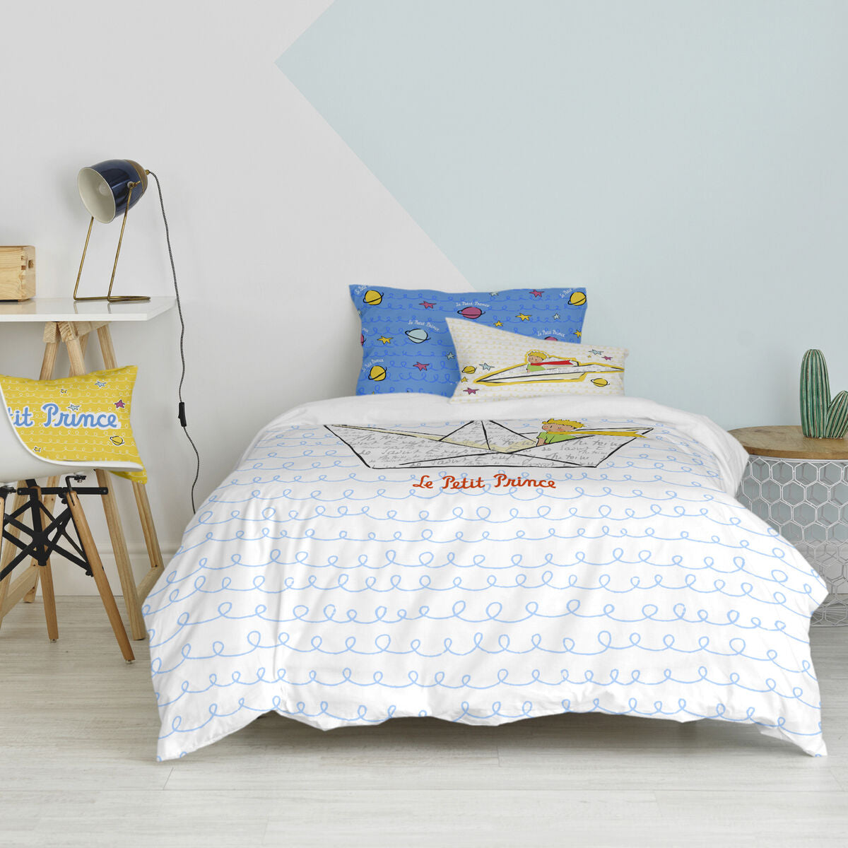 HappyFriday Le Petit Prince Navire Duvet Cover Set Multicolour Bed 80 2 Pieces