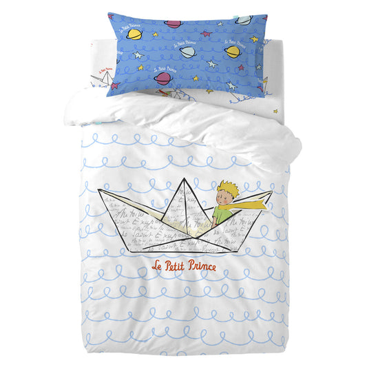 HappyFriday Le Petit Prince Navire Multicolor Baby Crib Duvet Cover Set 2 Pieces