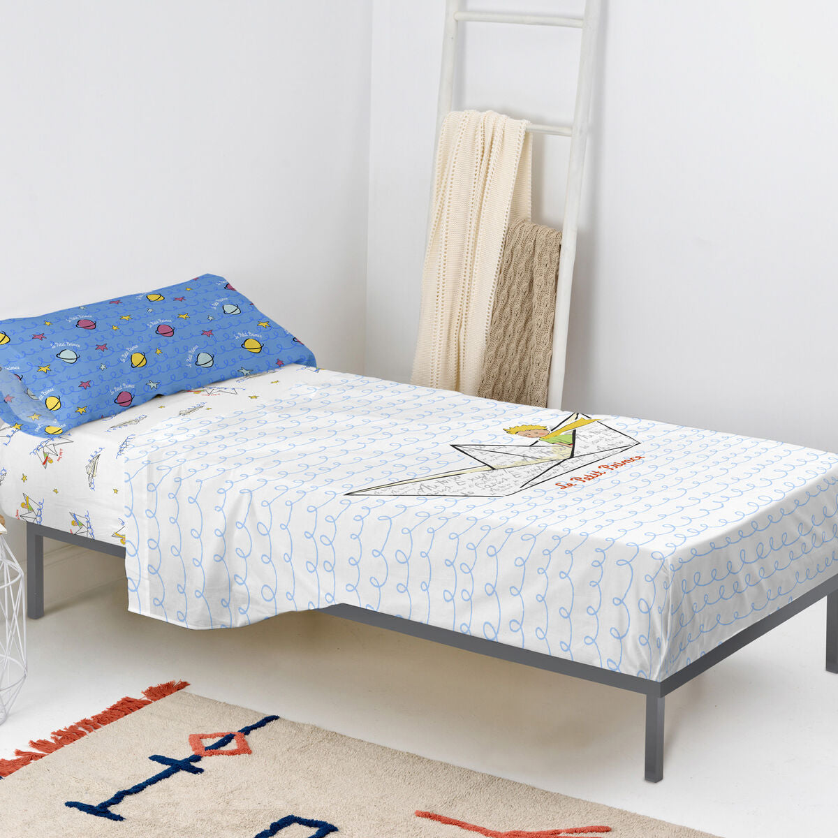 HappyFriday Le Petit Prince Navire Sheet Set Multicolour Bed 105 2 Pieces