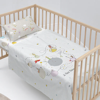 HappyFriday Le Petit prince Voyageur Multicolor Baby Crib Sheet Set 2 Pieces