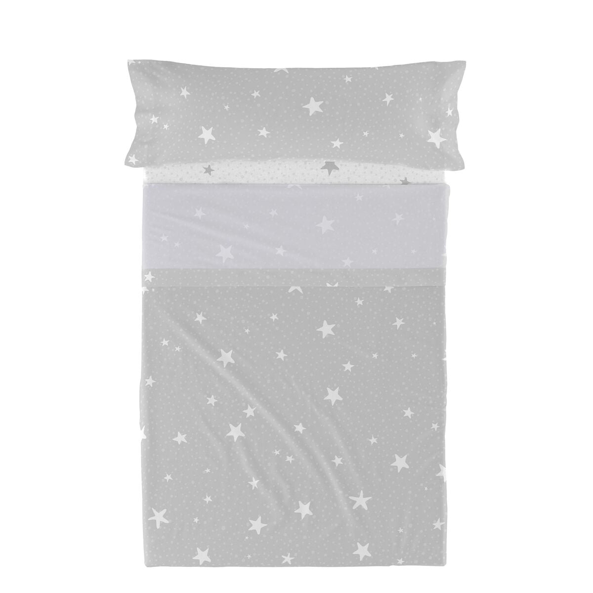 HappyFriday Basic Kids Little star Grey Bed Sheet Set 80/90 2 Pieces