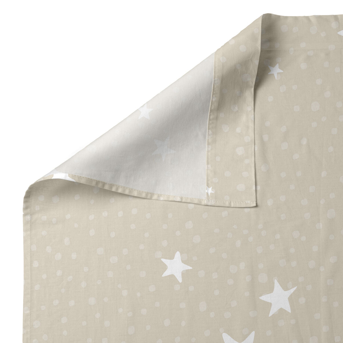 HappyFriday Basic Kids Little star Beige Bed Sheet Set 105 180 x 270 cm 2 Pieces