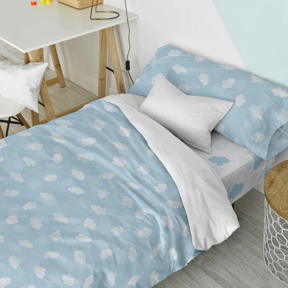 HappyFriday Basic Kids Duvet Cover Set Blue 105 Bed 2 Pieces