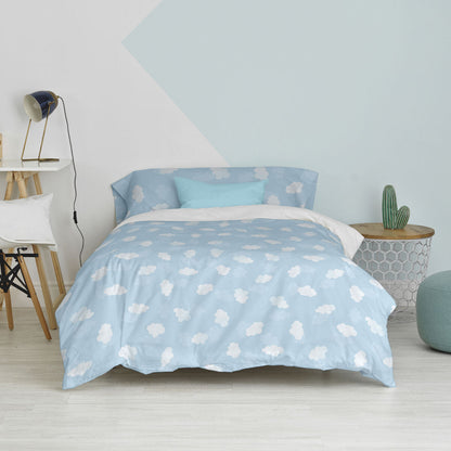 HappyFriday Basic Kids Duvet Cover Set Blue 105 Bed 2 Pieces