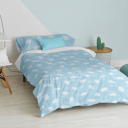 HappyFriday Basic Kids Duvet Cover Set Blue 105 Bed 2 Pieces