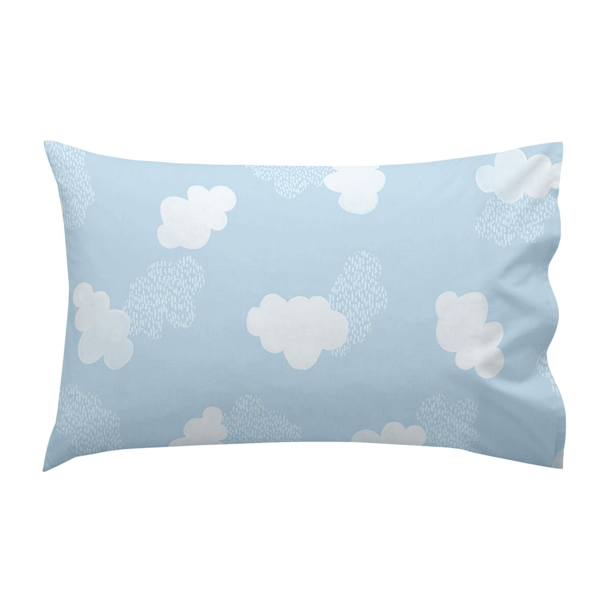 HappyFriday Basic Kids Clouds Blue Baby Crib Sheet Set 2 Pieces