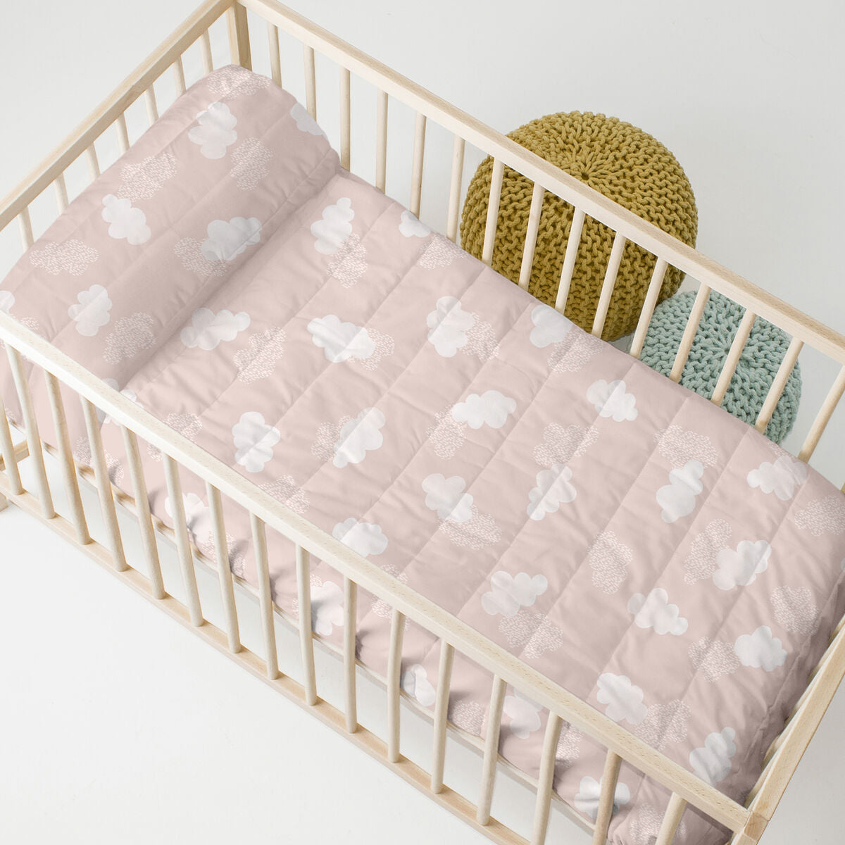 HappyFriday BASIC KIDS Pink Baby Crib Quilt