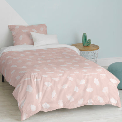 HappyFriday Basic Kids Pink Duvet Cover Set 80cm Bed 2 Pieces