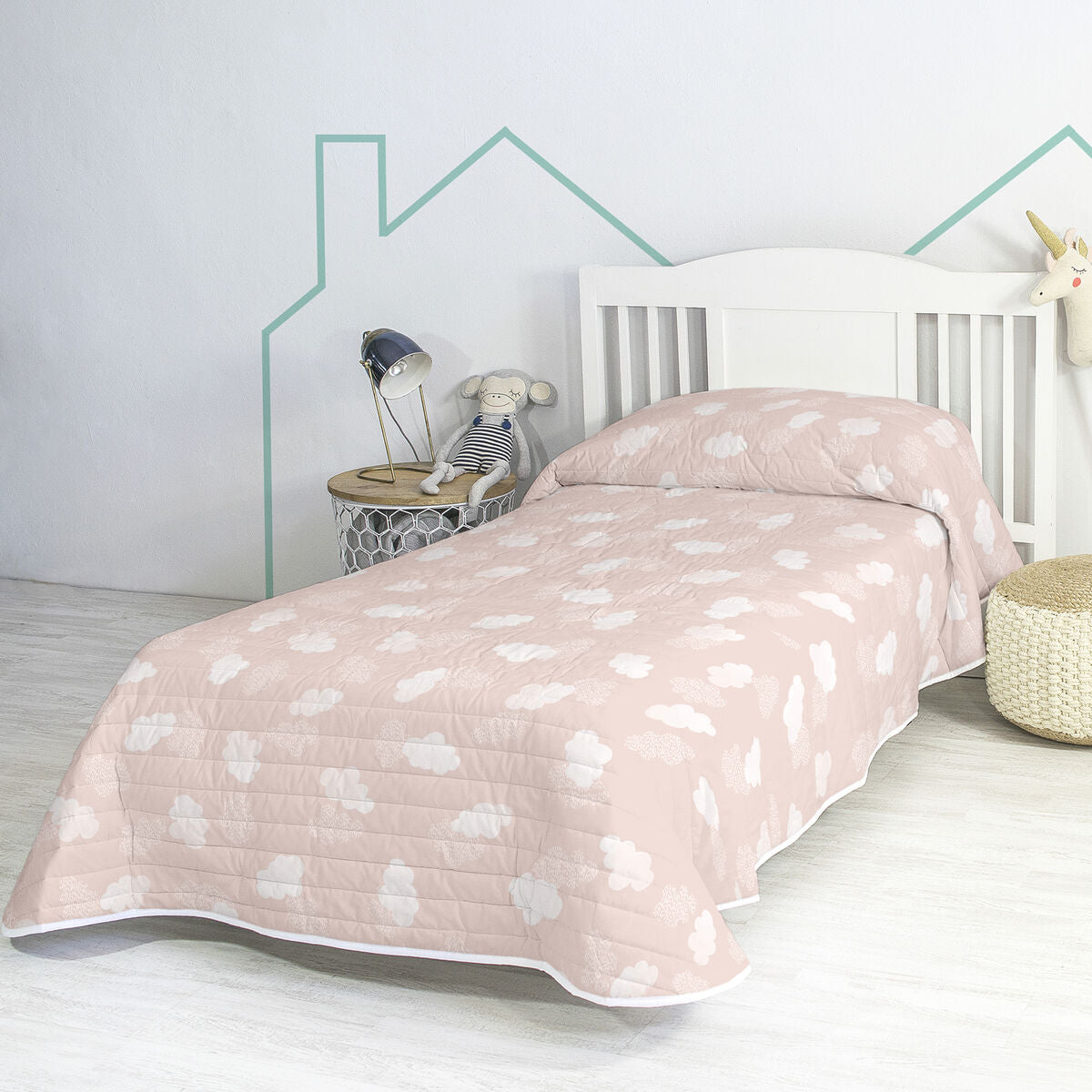 HappyFriday BASIC KIDS Pink Quilt 200 x 260 cm