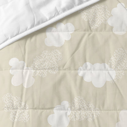 HappyFriday BASIC KIDS Beige Quilt 100 x 130 cm Baby Crib Wedge