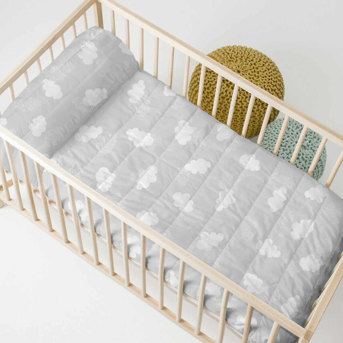 HappyFriday BASIC KIDS Quilt Grey 100 x 130 cm Baby Crib